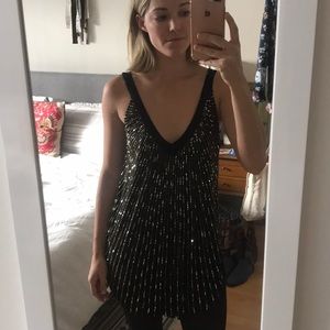 GUESS sequin tunic top